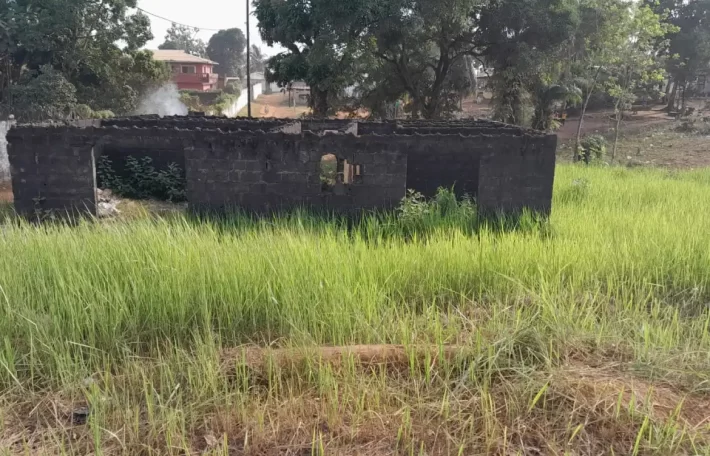 Lot with Unfinished House