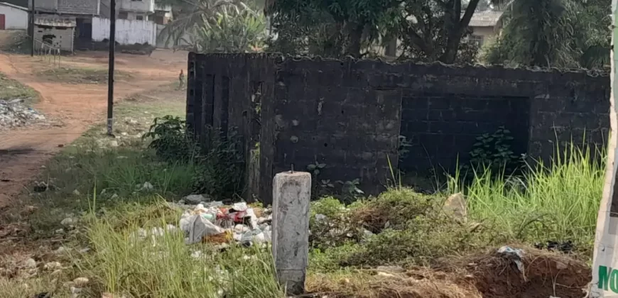 Lot with Unfinished House