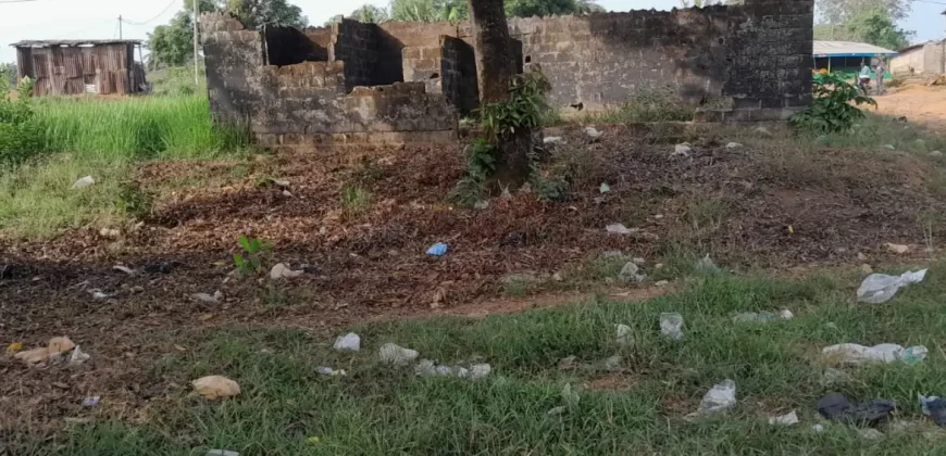 Lot with Unfinished House