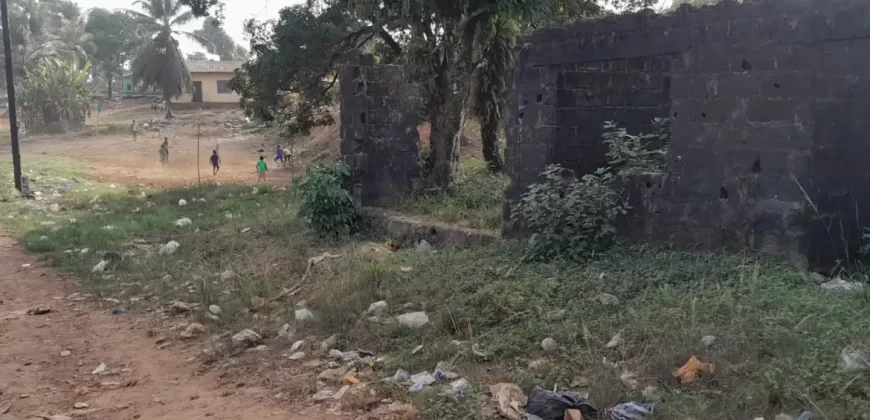 Lot with Unfinished House